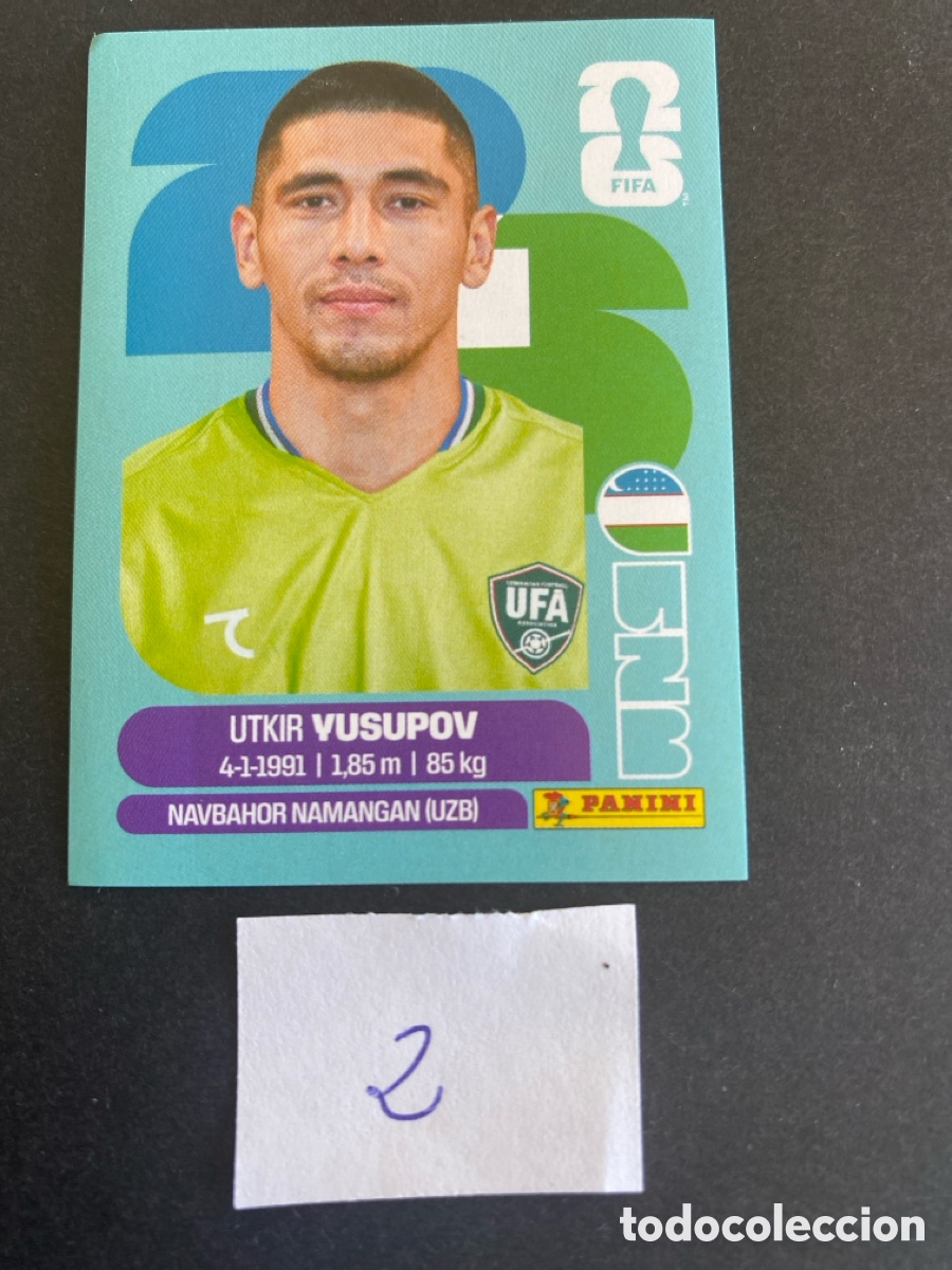 Cromos de F&uacute;tbol: Cromo Uzbekist&aacute;n Mundial 2026 N* 2 nuevo