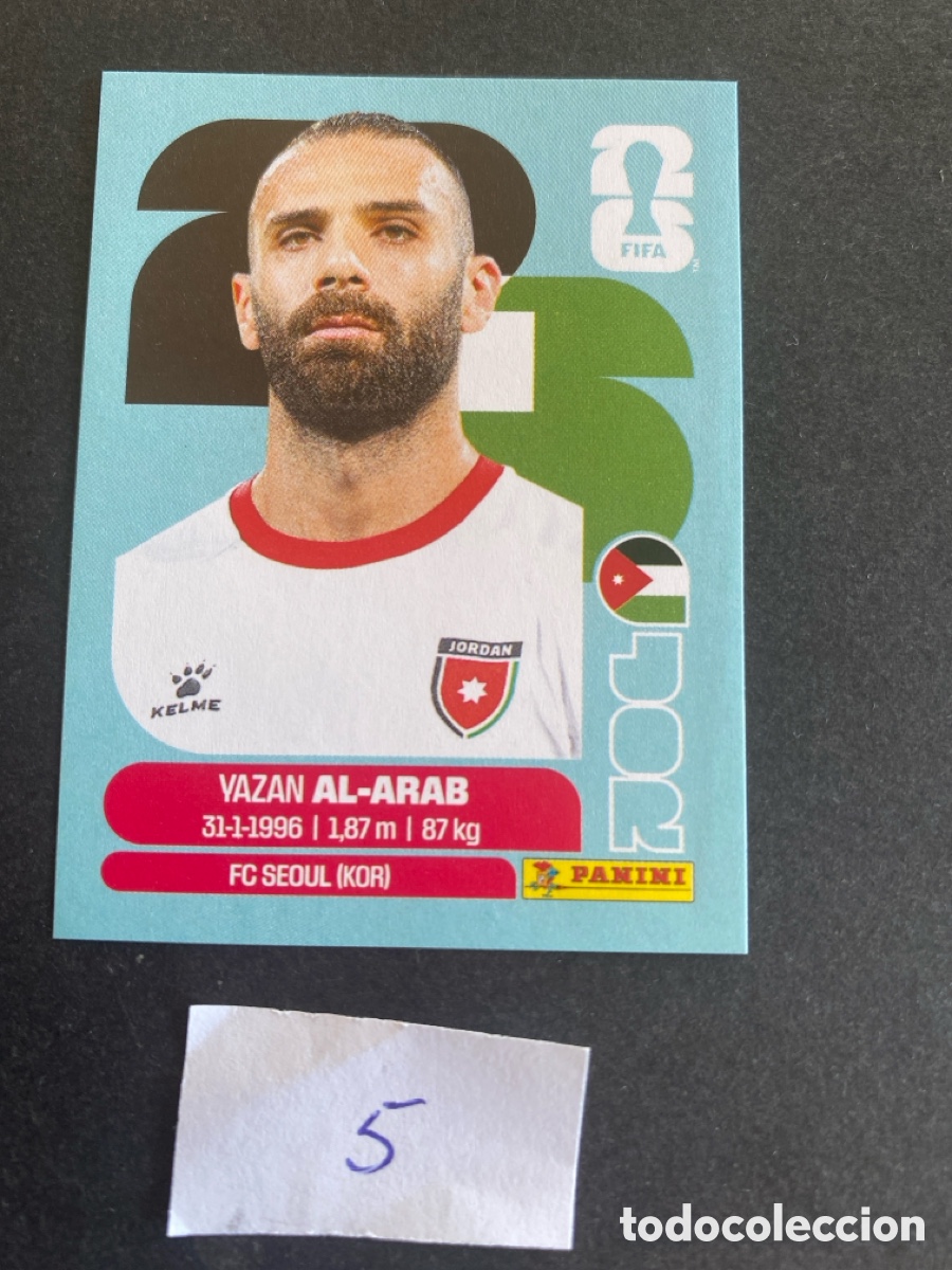 Cromos de F&uacute;tbol: Cromo Jordania Mundial 2026 N* 5 nuevo