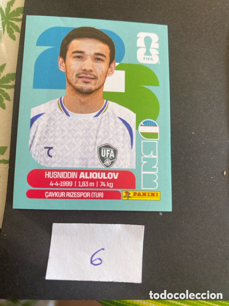 Cromos de F&uacute;tbol: Cromo Uzbekist&aacute;n Mundial 2026 N* 6 nuevo