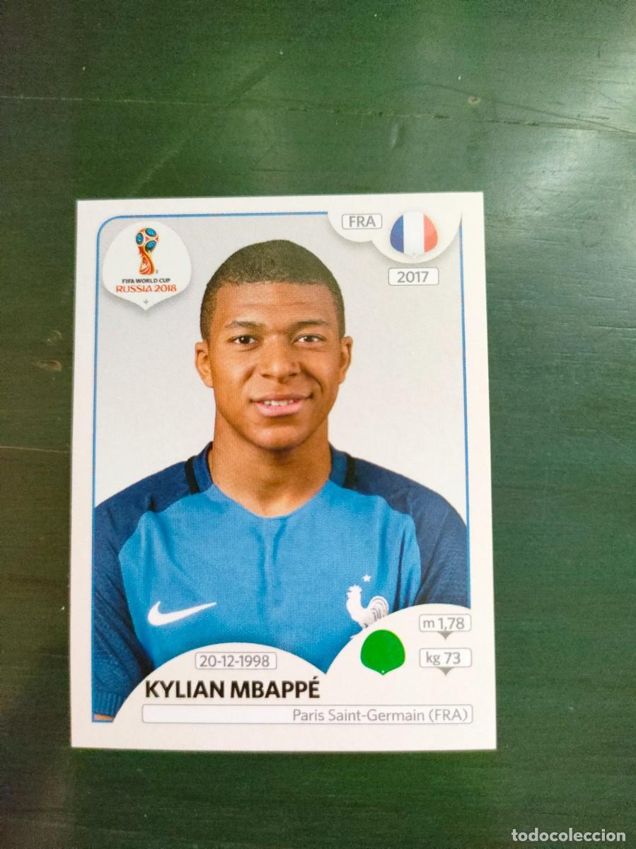 Cromos de F&uacute;tbol: Mbapp&eacute; Francia n&ordm; 209 Mundial 2018 Panini