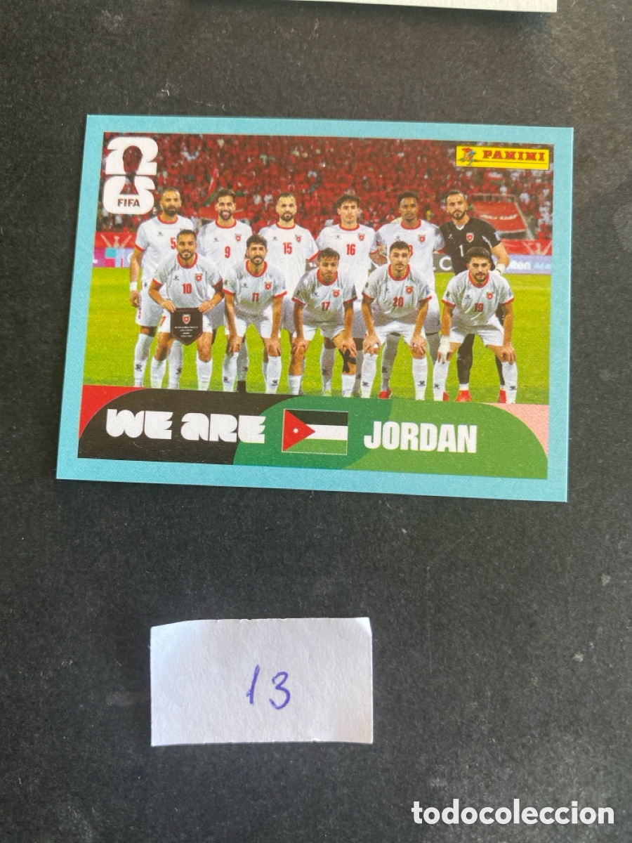 Cromos de Futebol: Cromo Jordania Mundial 2026 N* 13 nuevo