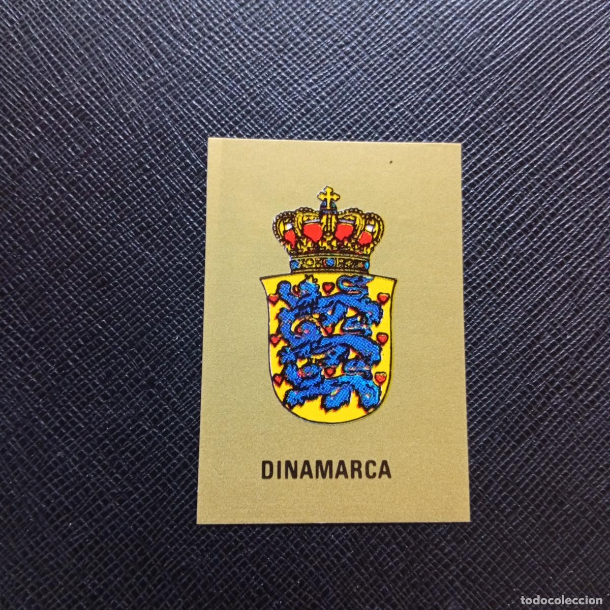 Cromos de F&uacute;tbol: ESCUDO DINAMARCA REYAUCA MEXICO WORLD 1986 CROMO FUTBOL 86 - SIN PEGAR - A24 PG190
