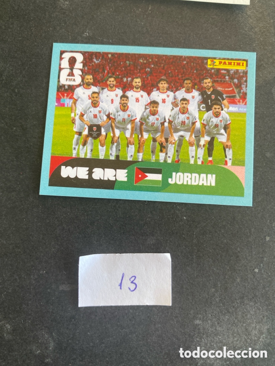 Cromos de F&uacute;tbol: Cromo Jordania Mundial 2026 N* 13 nuevo