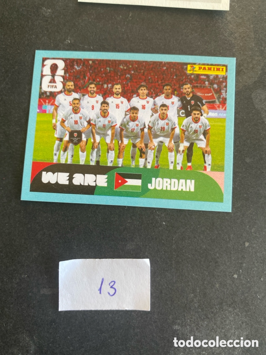 Cromos de F&uacute;tbol: Cromo Jordania Mundial 2026 N* 13 nuevo