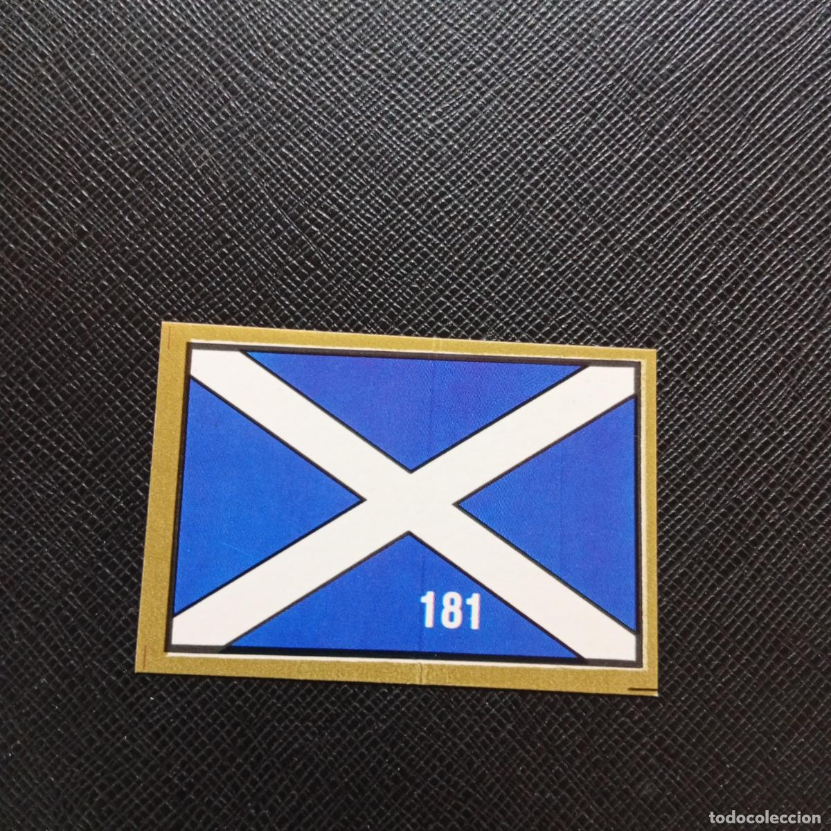 Cromos de F&uacute;tbol: 181 BANDERA ESCOCIA REYAUCA MEXICO WORLD 1986 CROMO FUTBOL 86 - SIN PEGAR - A24 PG235