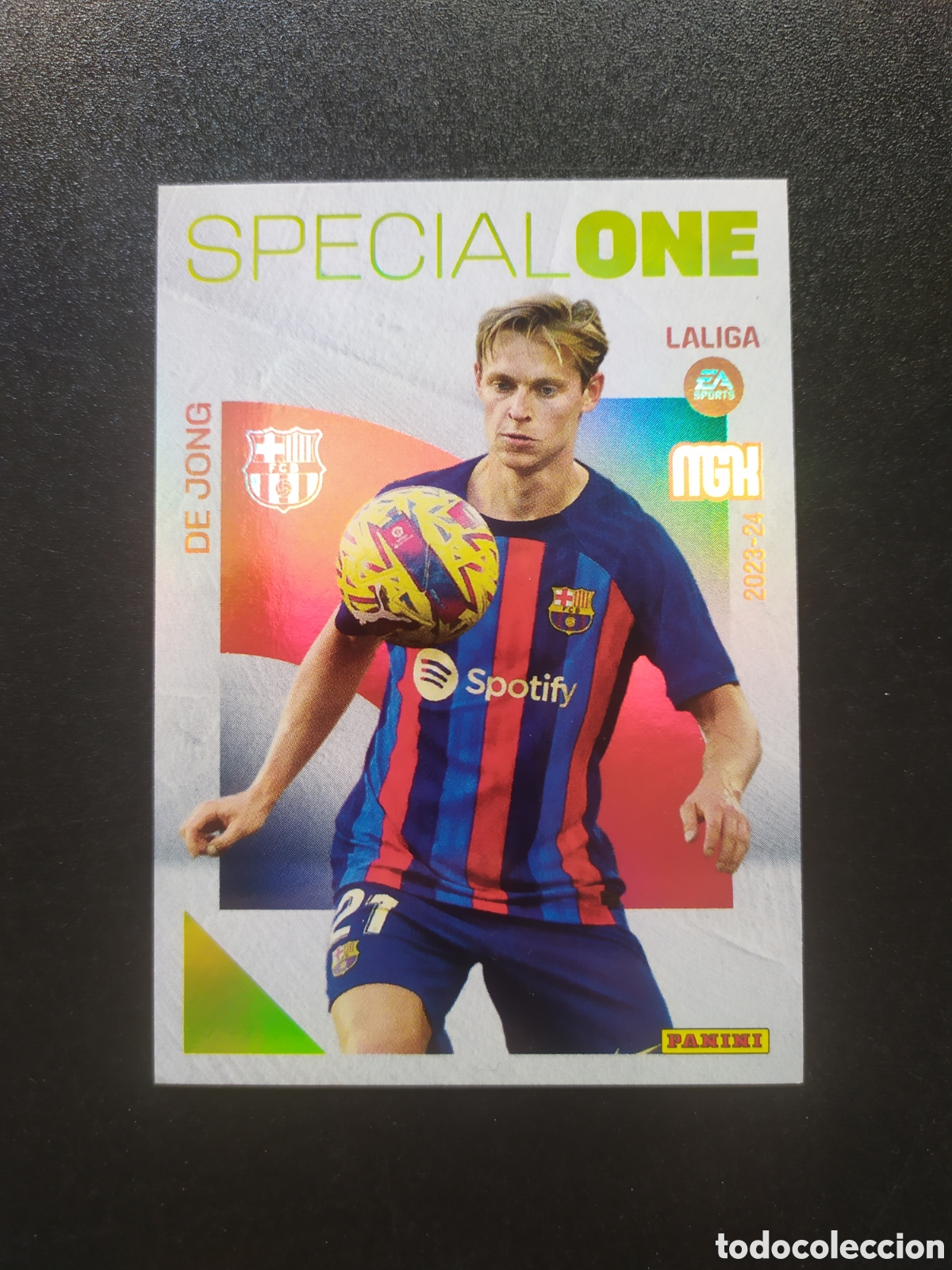 Cromos de F&uacute;tbol: Megacracks 2023 2024 23 24 panini De Jong special one n&deg; 389 Barcelona