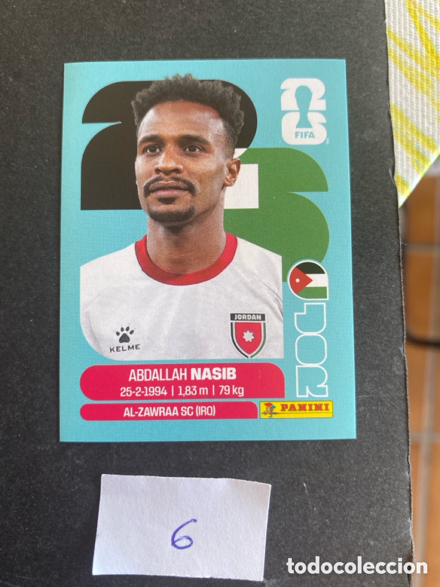Cromos de Futebol: Cromo Jordania Mundial 2026 N* 6 nuevo