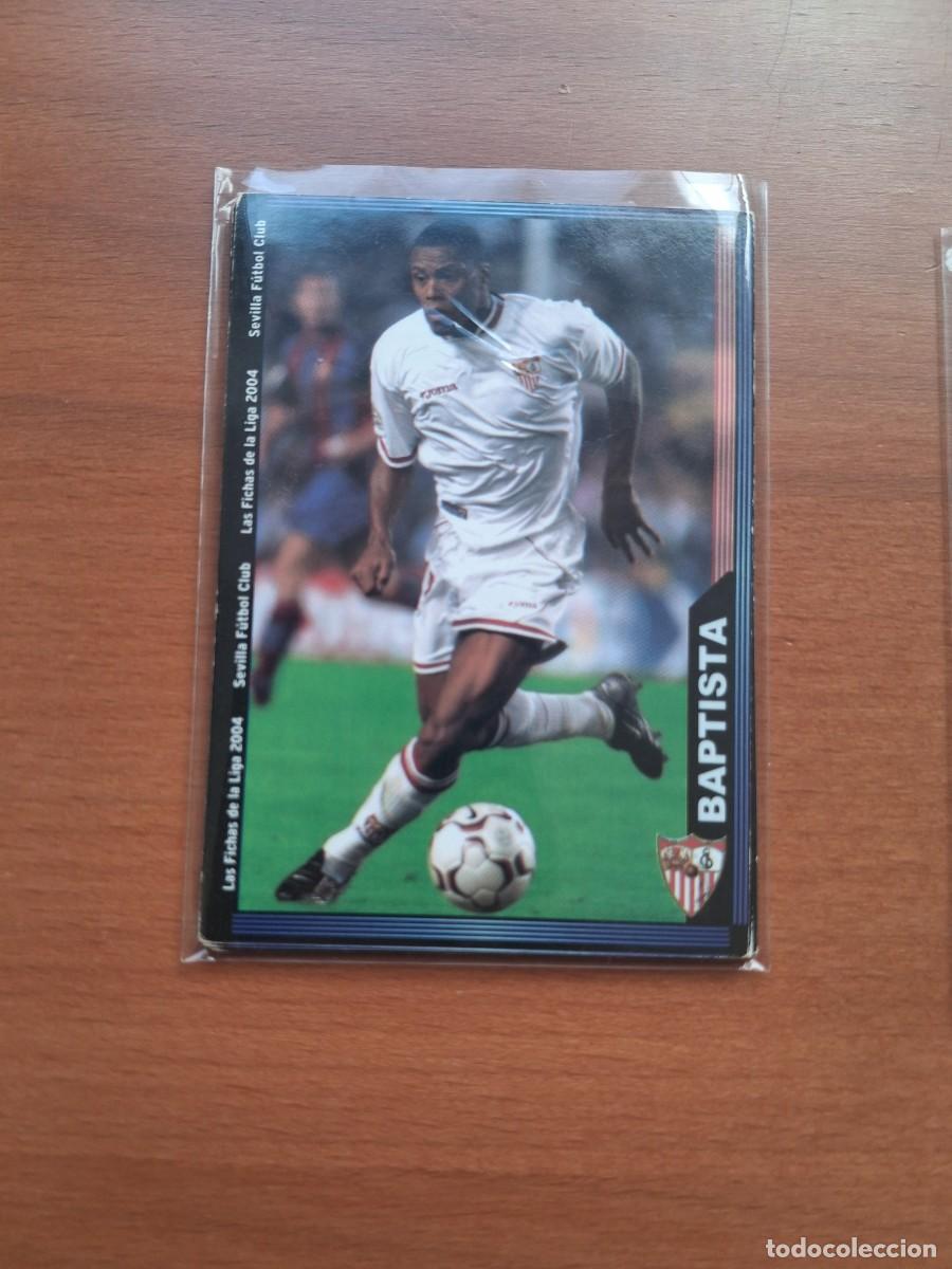 Cromos de F&uacute;tbol: Fichas de la Liga de Mundicromo 2003 2004 03 04 Sevilla FC 258 Baptista