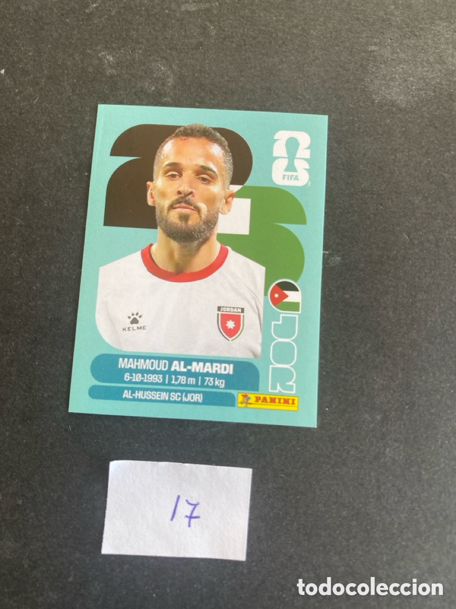 Cromos de F&uacute;tbol: Cromo Jordania Mundial 2026 N* 17 nuevo