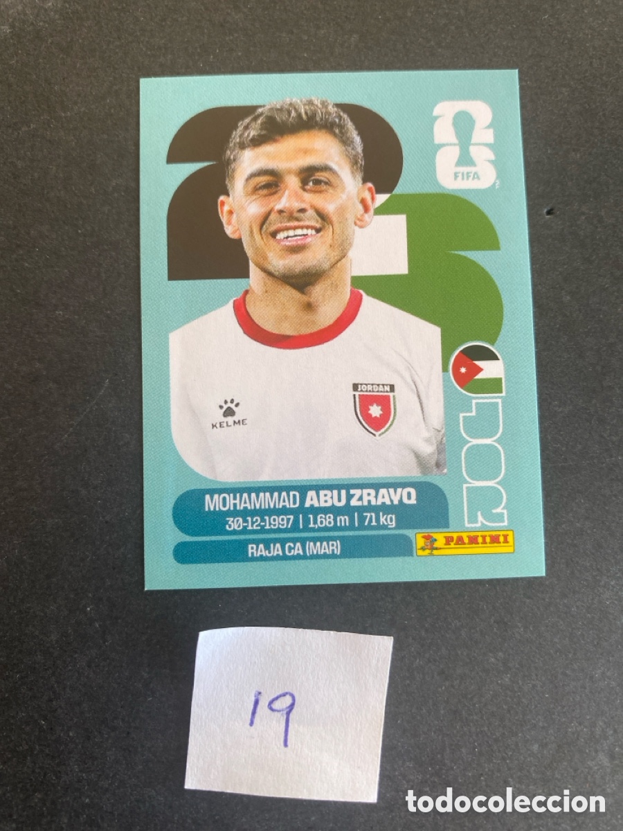 Cromos de F&uacute;tbol: Cromo Jordania Mundial 2026 N* 19 nuevo