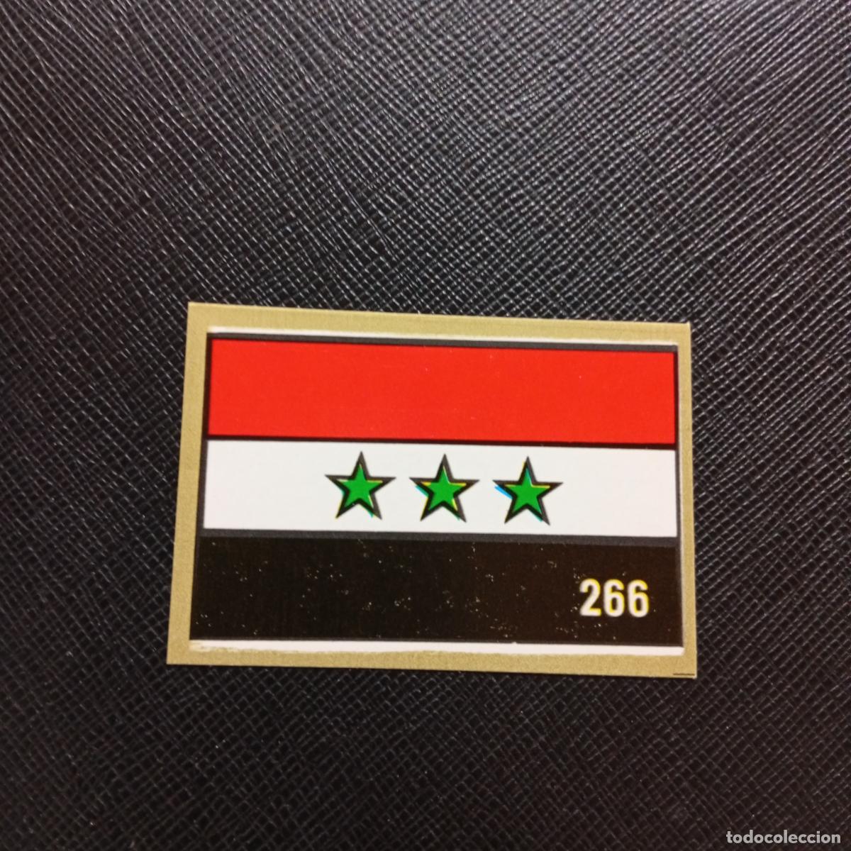 Fu&szlig;ball-Sticker: 266 ESCUDO IRAK REYAUCA MEXICO WORLD 1986 CROMO FUTBOL 86 - SIN PEGAR - A24 PG406