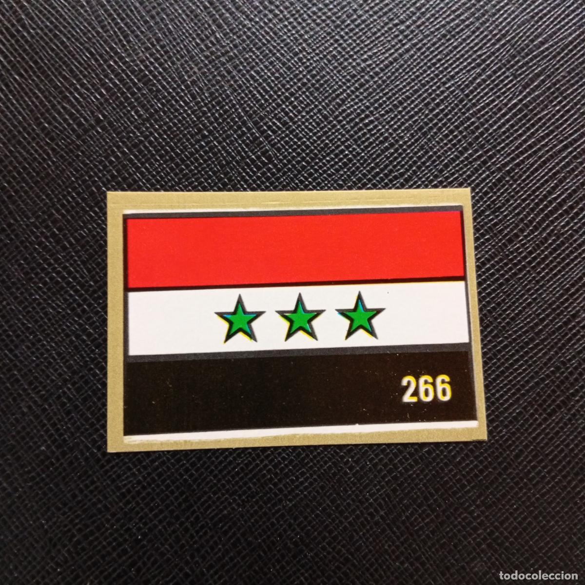 Fu&szlig;ball-Sticker: 266 ESCUDO IRAK REYAUCA MEXICO WORLD 1986 CROMO FUTBOL 86 - SIN PEGAR - A24 PG415