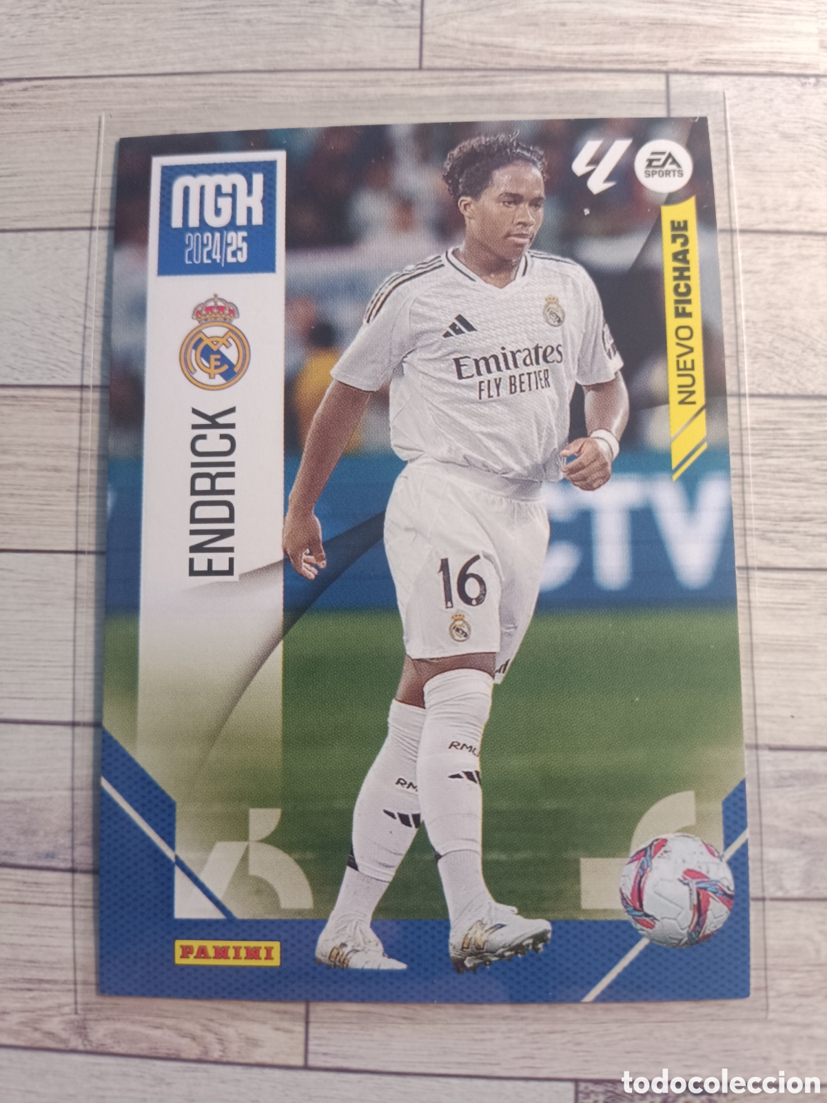 Fu&szlig;ball-Sticker: 444 ENDRICK NUEVO FICHAJE 2&ordf; EDICION REAL MADRID MEGACRACKS MGK 2024 2025 PANINI 24 25