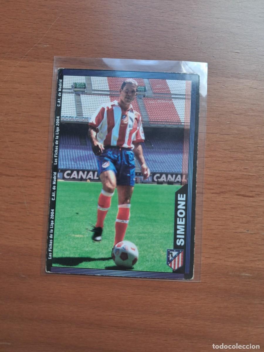 Cartes &agrave; collectionner de Football: Fichas de la Liga de Mundicromo 2003 2004 03 04 Atletico de Madrid 311 Simeone