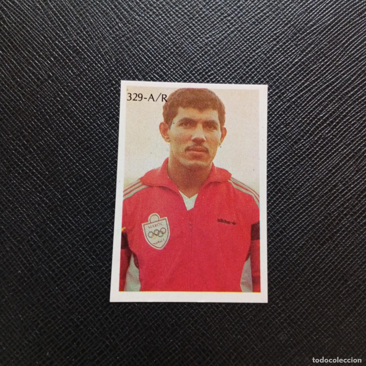 Cartes &agrave; collectionner de Football: 329 RHIATI MARRUECOS REYAUCA MEXICO WORLD 1986 CROMO FUTBOL 86 - SIN PEGAR - A24 PG442