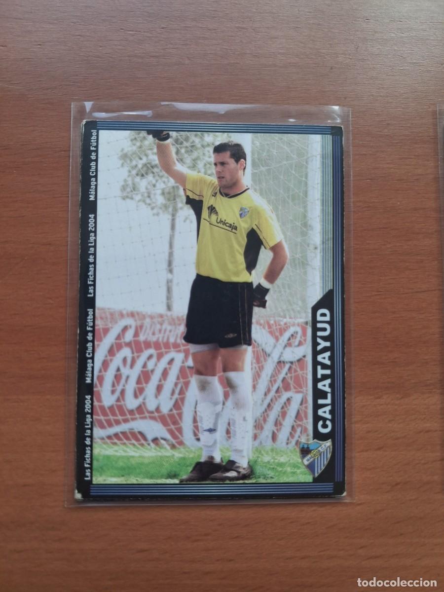 Cartes &agrave; collectionner de Football: Fichas de la Liga de Mundicromo 2003 2004 03 04 Malaga CF 329 Calatayud