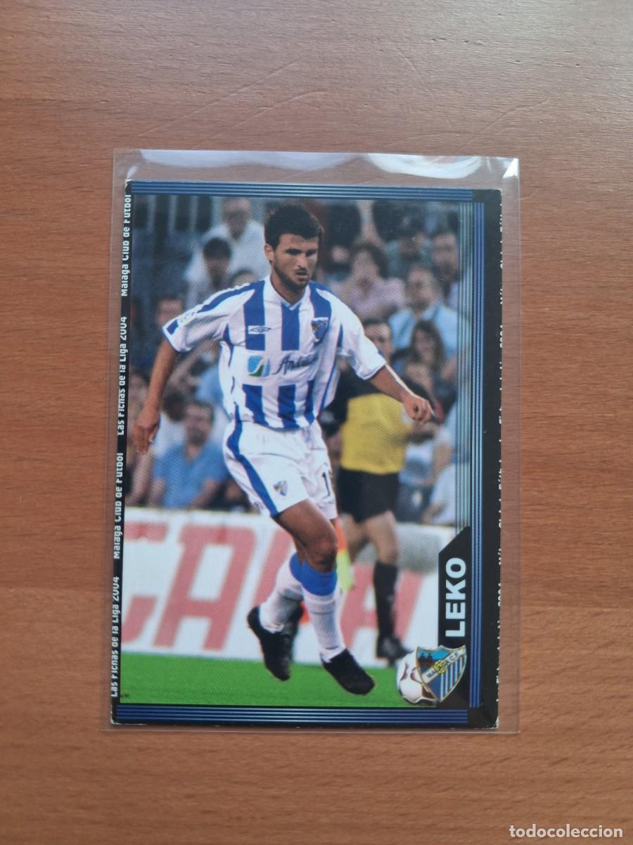 Cromos de F&uacute;tbol: Fichas de la Liga de Mundicromo 2003 2004 03 04 Malaga CF 336 Leko