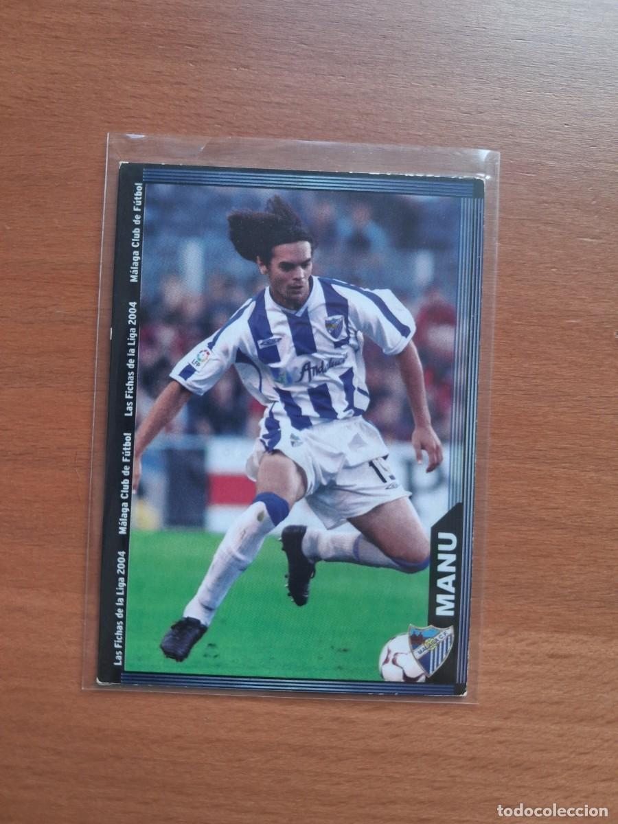 Cromos de F&uacute;tbol: Fichas de la Liga de Mundicromo 2003 2004 03 04 Malaga CF 341 Manu