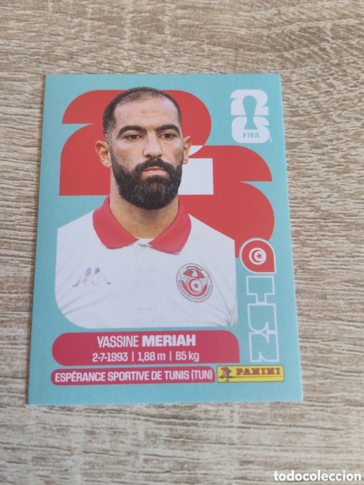 Cromos de F&uacute;tbol: Panini mundial 2026 TUN 6 Yassine Meriah T&uacute;nez