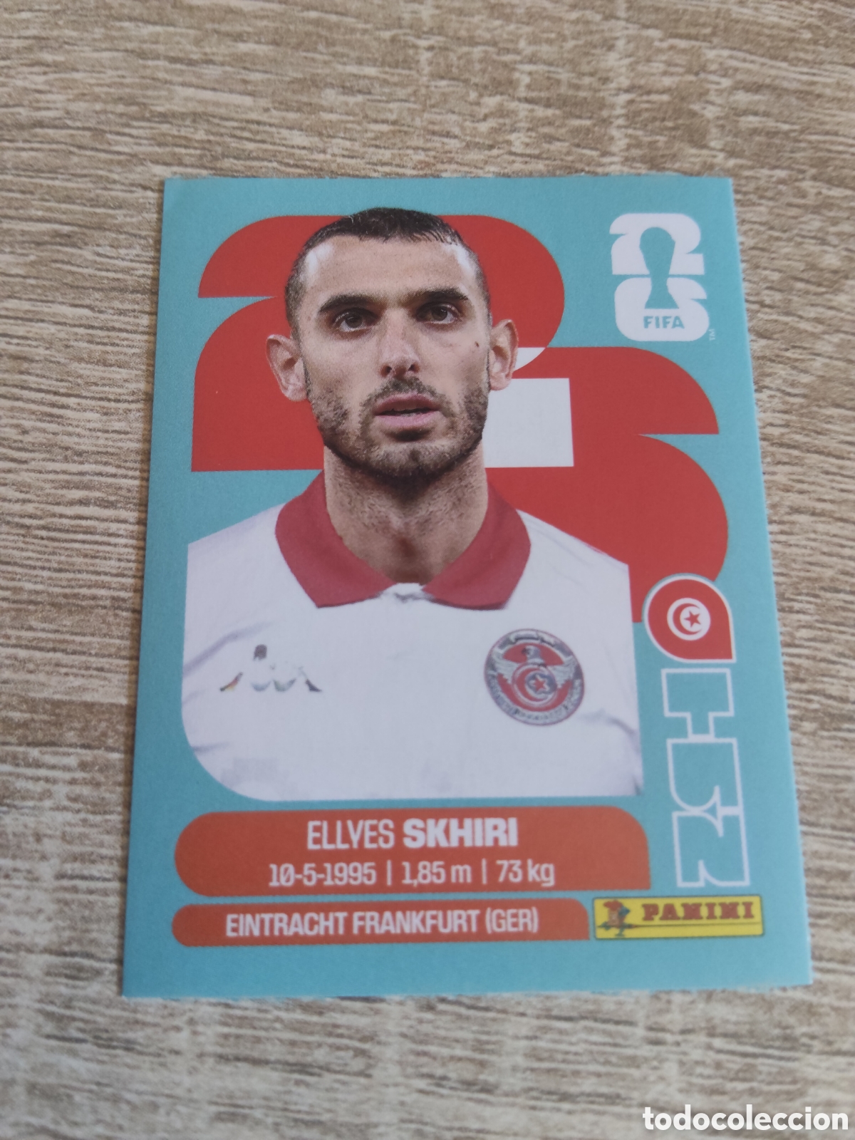 Cromos de F&uacute;tbol: Panini mundial 2026 TUN 9 Ellyes Skhiri T&uacute;nez