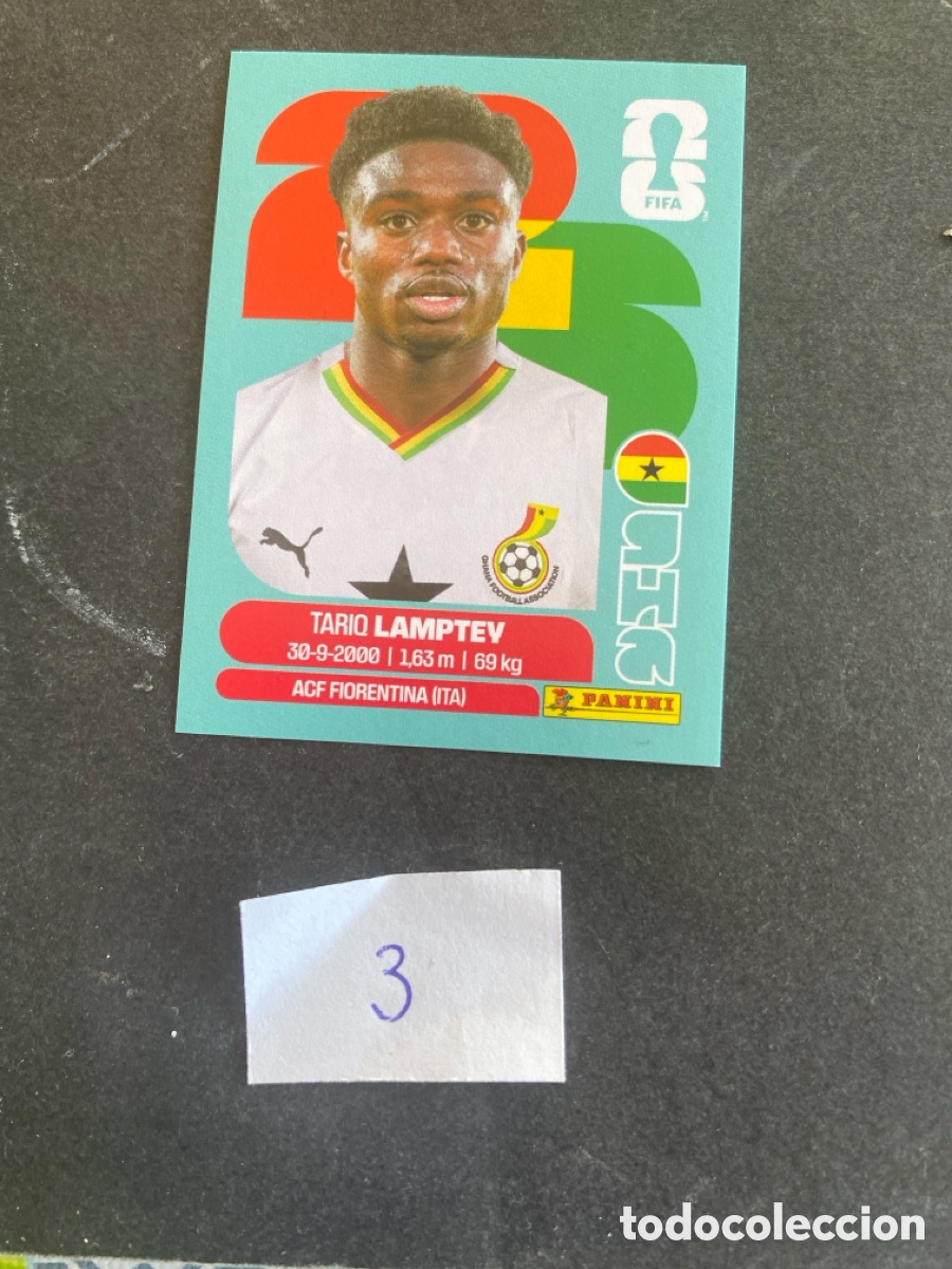 Fu&szlig;ball-Sticker: Cromo Ghana Mundial 2026 N* 3 nuevo