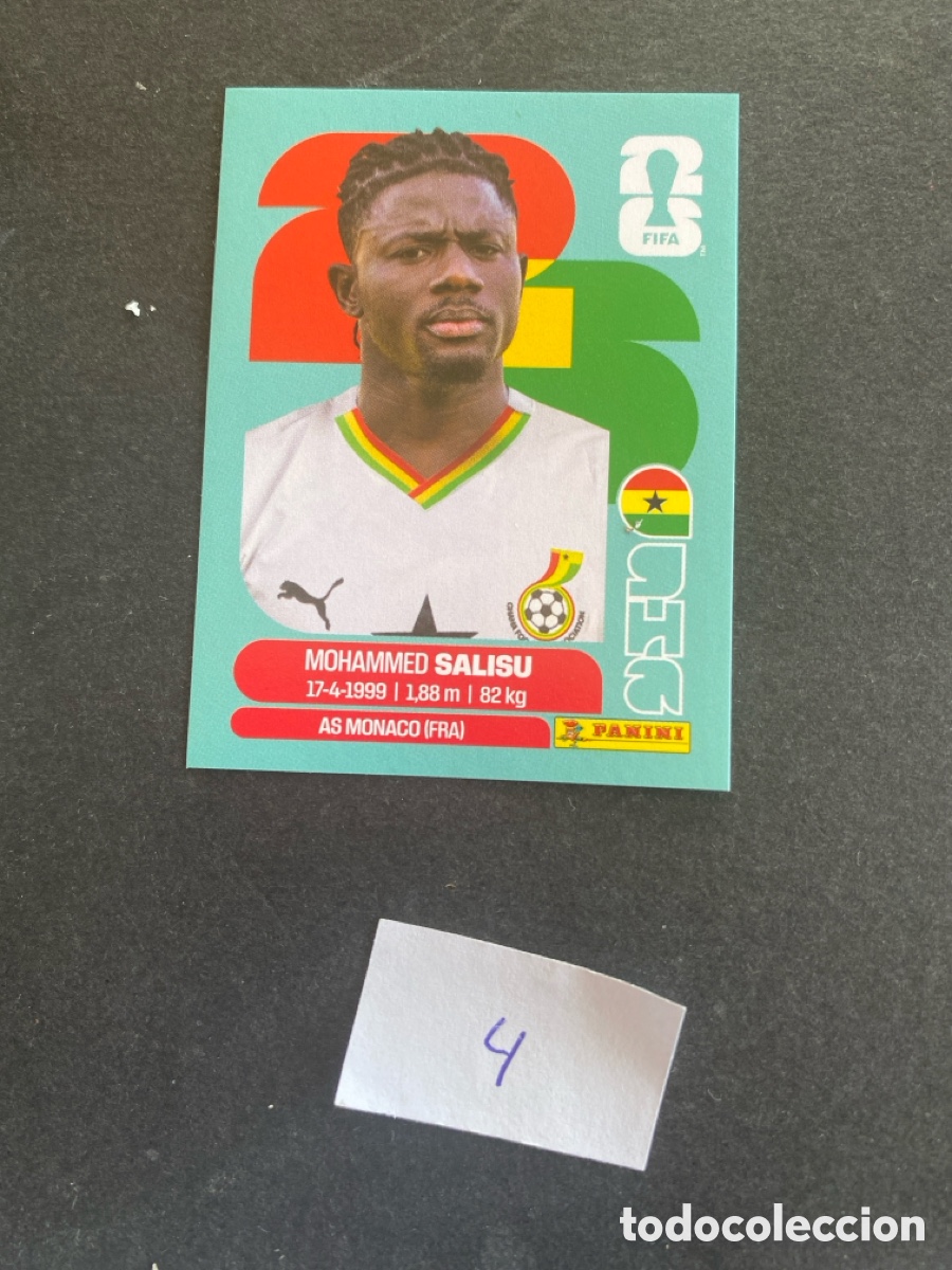 Fu&szlig;ball-Sticker: Cromo Ghana Mundial 2026 N* 4 nuevo