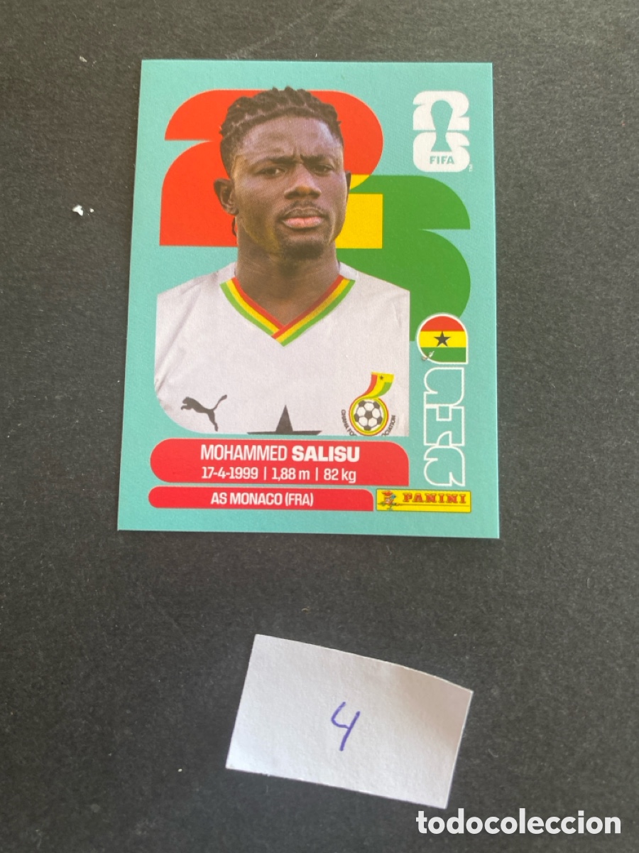 Fu&szlig;ball-Sticker: Cromo Ghana Mundial 2026 N* 4 nuevo