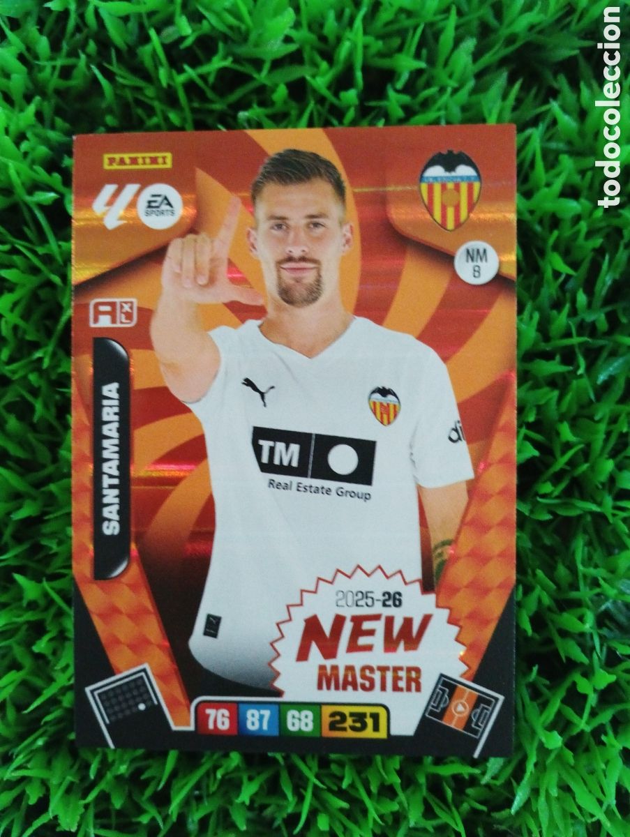 Fu&szlig;ball-Sticker: Santamaria Valencia NEW MASTER Adrenalyn 25-26 # NM 8