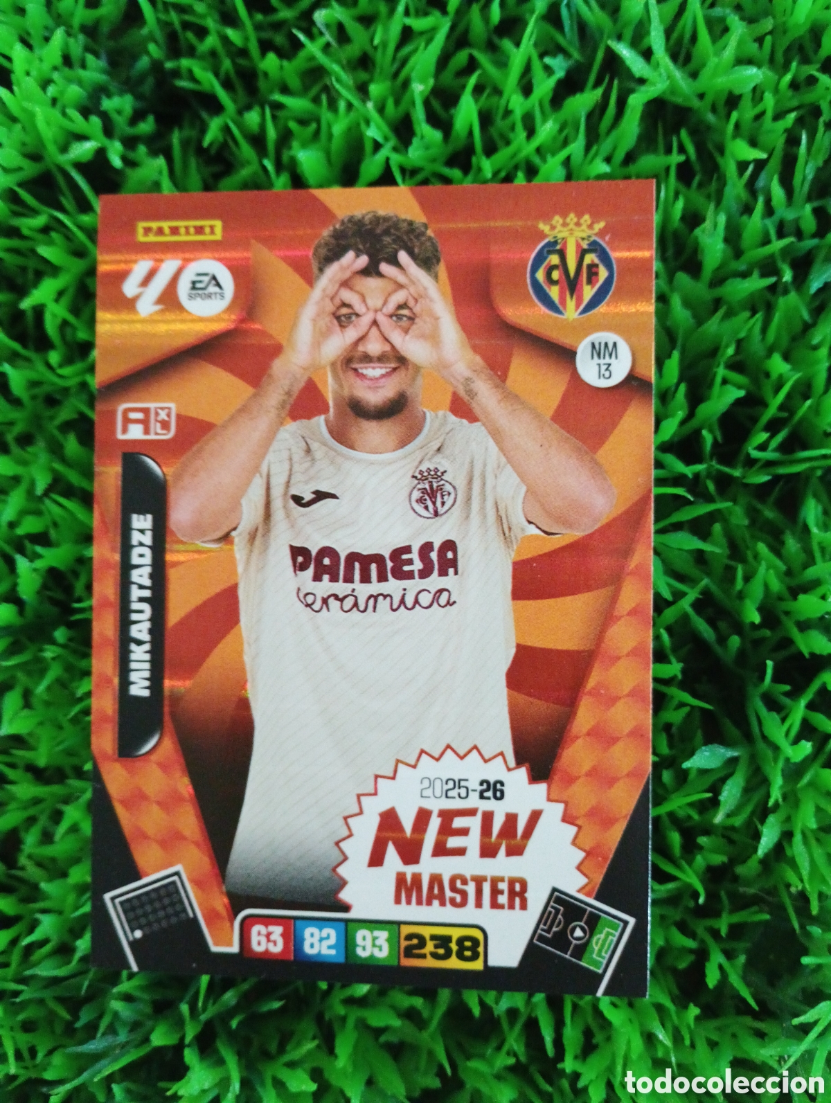 Fu&szlig;ball-Sticker: Mikautadze Villarreal NEW MASTER Adrenalyn 25-26 # NM 13