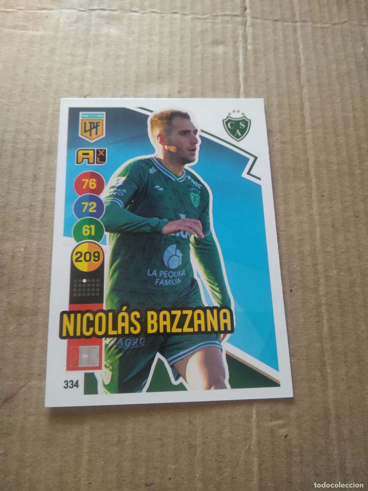 Figurine di Calcio: 334 NICOLAS BAZZANA SARMIENTO CROMO FUTBOL ARGENTINO PANINI LIGA ARGENTINA 2021 ADRENALYN