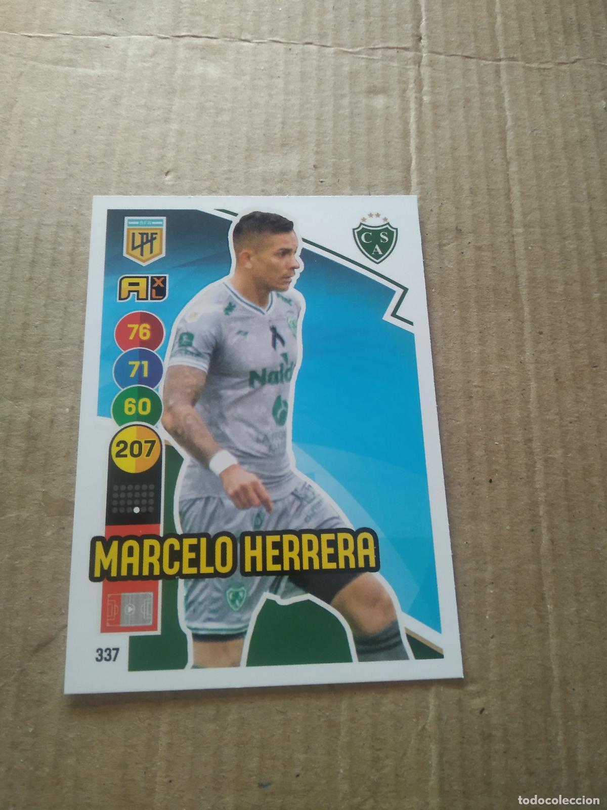 Figurine di Calcio: 337 MARCELO HERRERA SARMIENTO CROMO FUTBOL ARGENTINO PANINI LIGA ARGENTINA 2021 ADRENALYN