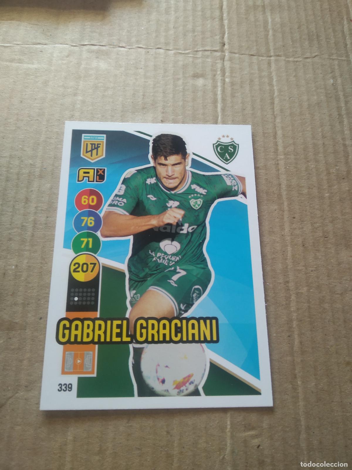 Figurine di Calcio: 339 GABRIEL GRACIANI SARMIENTO CROMO FUTBOL ARGENTINO PANINI LIGA ARGENTINA 2021 ADRENALYN