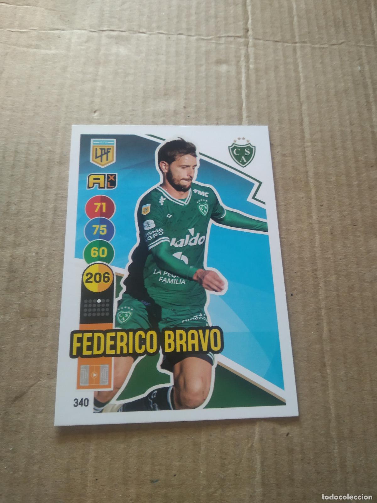 Figurine di Calcio: 340 FEDERICO BRAVO SARMIENTO CROMO FUTBOL ARGENTINO PANINI LIGA ARGENTINA 2021 ADRENALYN