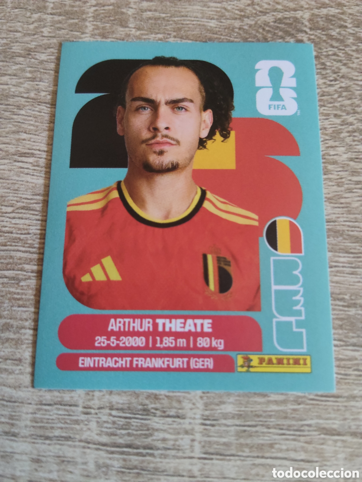 Figurine di Calcio: Panini mundial 2026 BEL 3 Arthur Theate B&eacute;lgica