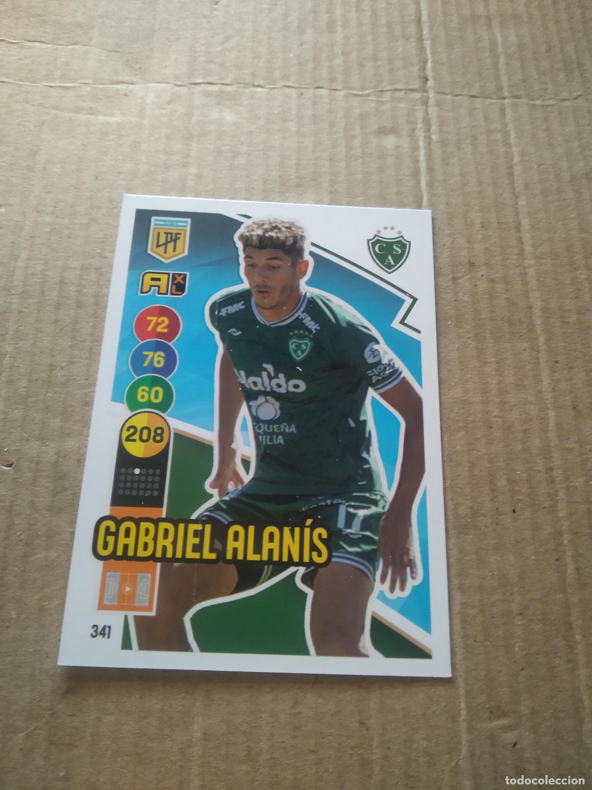 Figurine di Calcio: 341 GABRIEL ALANIS SARMIENTO CROMO FUTBOL ARGENTINO PANINI LIGA ARGENTINA 2021 ADRENALYN