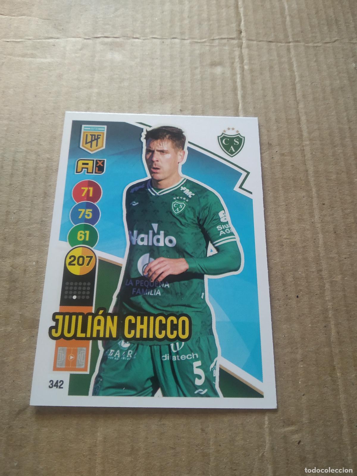 Figurine di Calcio: 342 JULIAN CHICCO SARMIENTO CROMO FUTBOL ARGENTINO PANINI LIGA ARGENTINA 2021 ADRENALYN