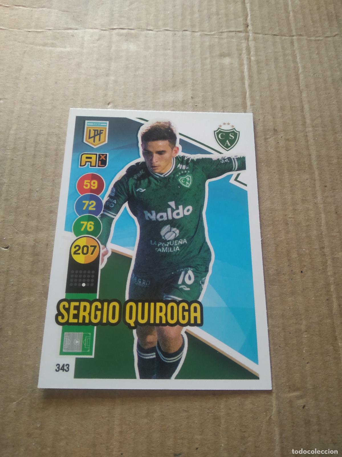 Figurine di Calcio: 343 SERGIO QUIROGA SARMIENTO CROMO FUTBOL ARGENTINO PANINI LIGA ARGENTINA 2021 ADRENALYN