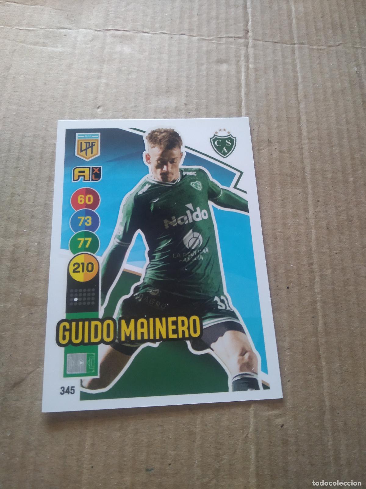 Cromos de F&uacute;tbol: 345 GUIDO MAINERO SARMIENTO CROMO FUTBOL ARGENTINO PANINI LIGA ARGENTINA 2021 ADRENALYN