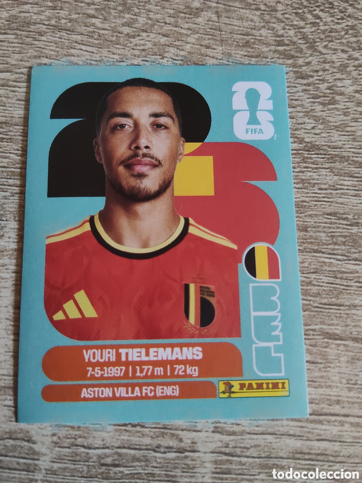 Cromos de F&uacute;tbol: Panini mundial 2026 BEL 9 Youri Tielemans B&eacute;lgica