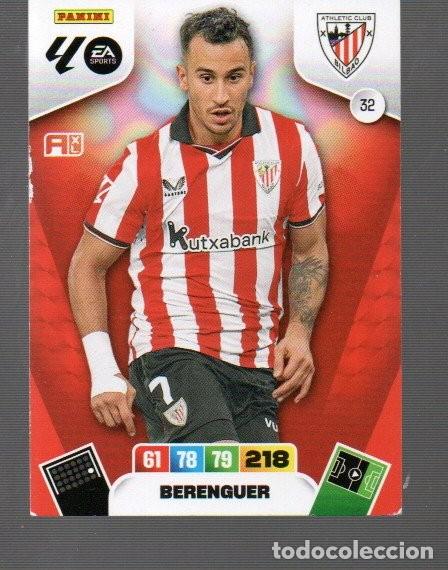 Cromos de F&uacute;tbol: CROMO DE FUTBOL XL ADRENALYN PANINI N&ordm; 32 DE BILBAO BERENGUER