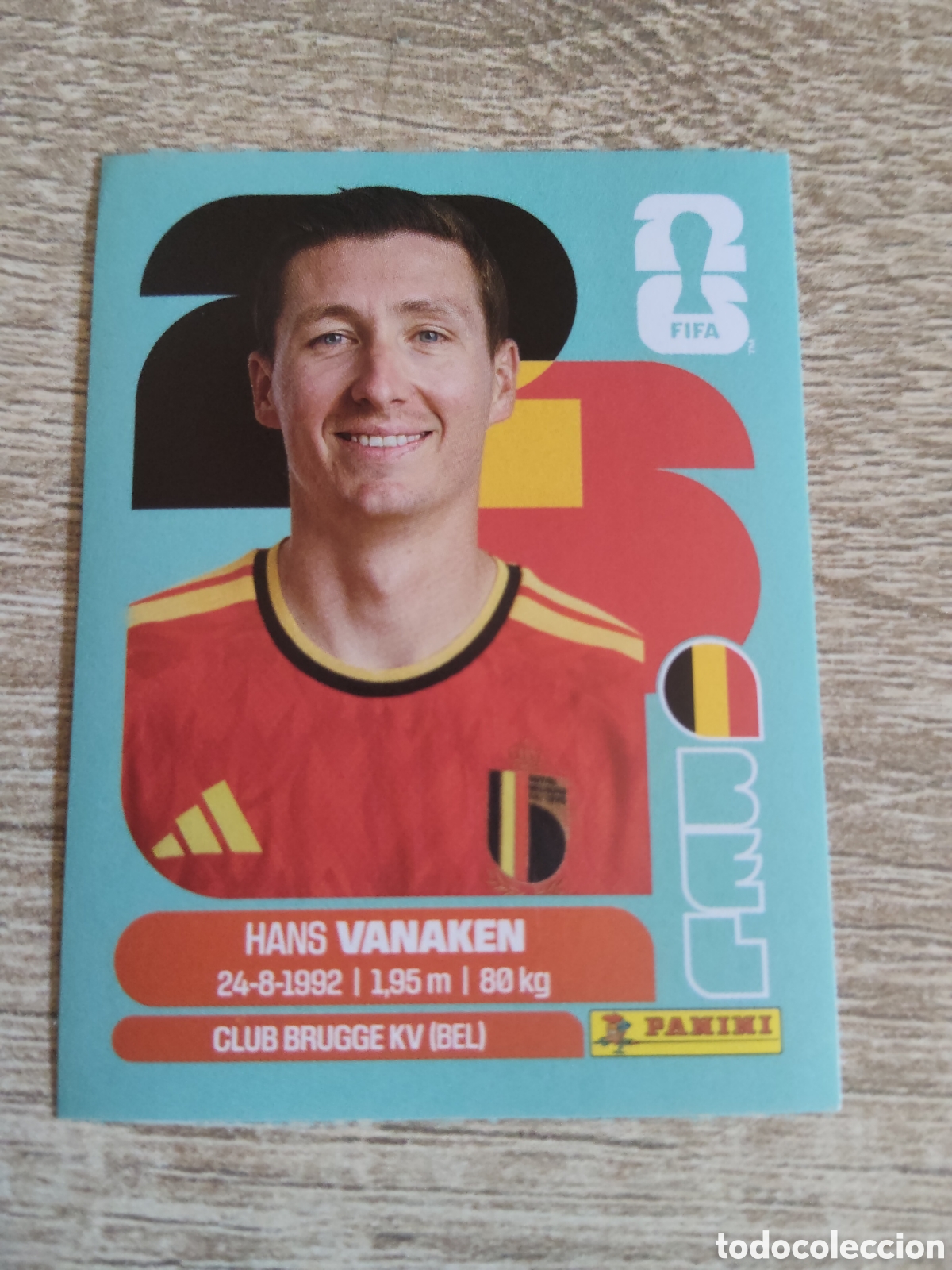 Cromos de F&uacute;tbol: Panini mundial 2026 BEL 14 Hans Vanaken B&eacute;lgica