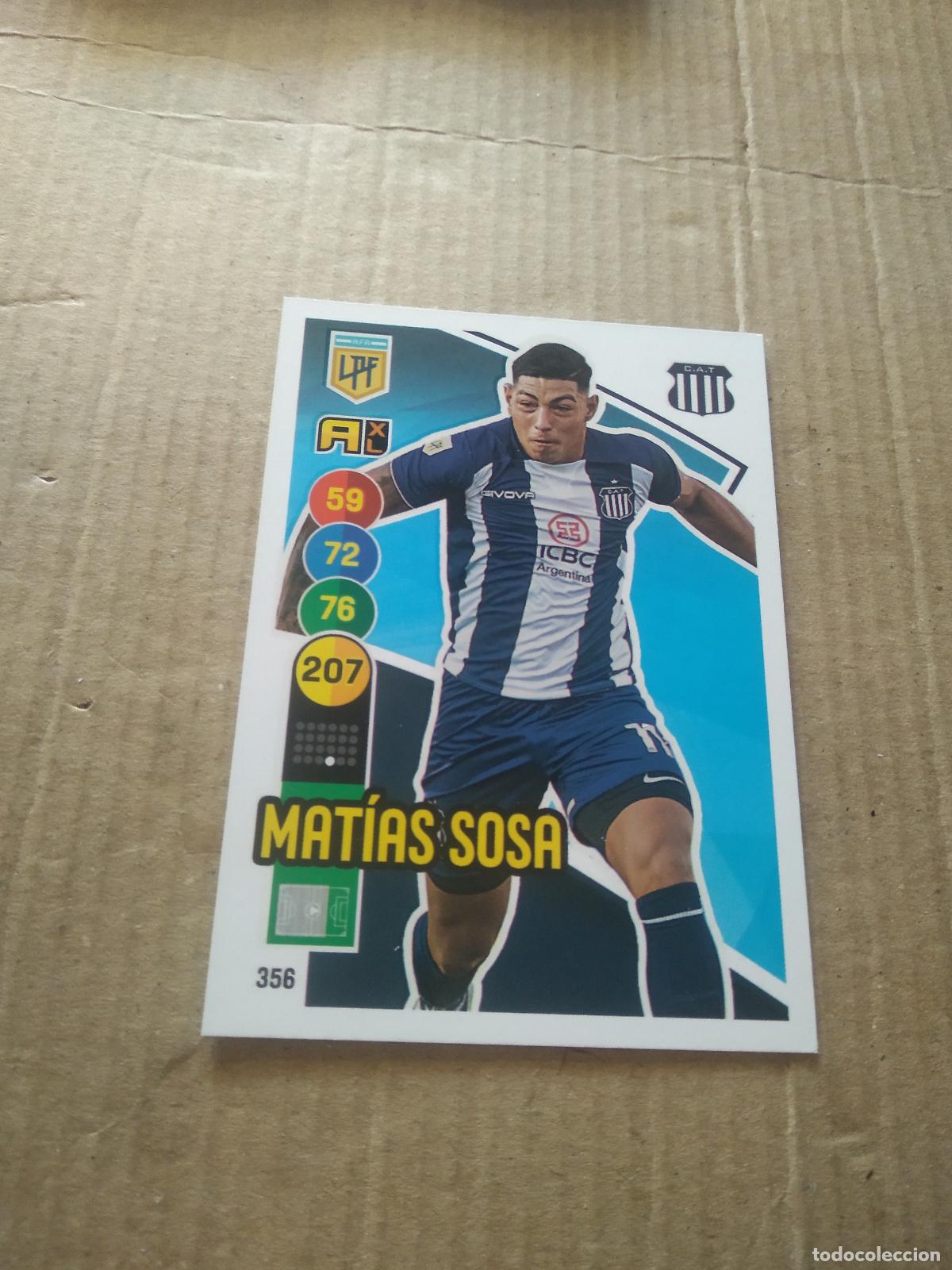 Cromos de F&uacute;tbol: 356 MATIAS SOSA TALLERES CROMO FUTBOL ARGENTINO PANINI LIGA ARGENTINA 2021 ADRENALYN