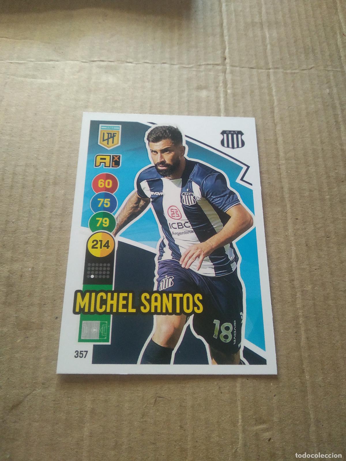 Cromos de F&uacute;tbol: 357 MICHEL SANTOS TALLERES CROMO FUTBOL ARGENTINO PANINI LIGA ARGENTINA 2021 ADRENALYN
