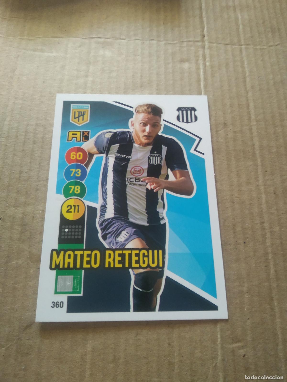 Cromos de F&uacute;tbol: 360 MATEO RETEGUI TALLERES CROMO FUTBOL ARGENTINO PANINI LIGA ARGENTINA 2021 ADRENALYN