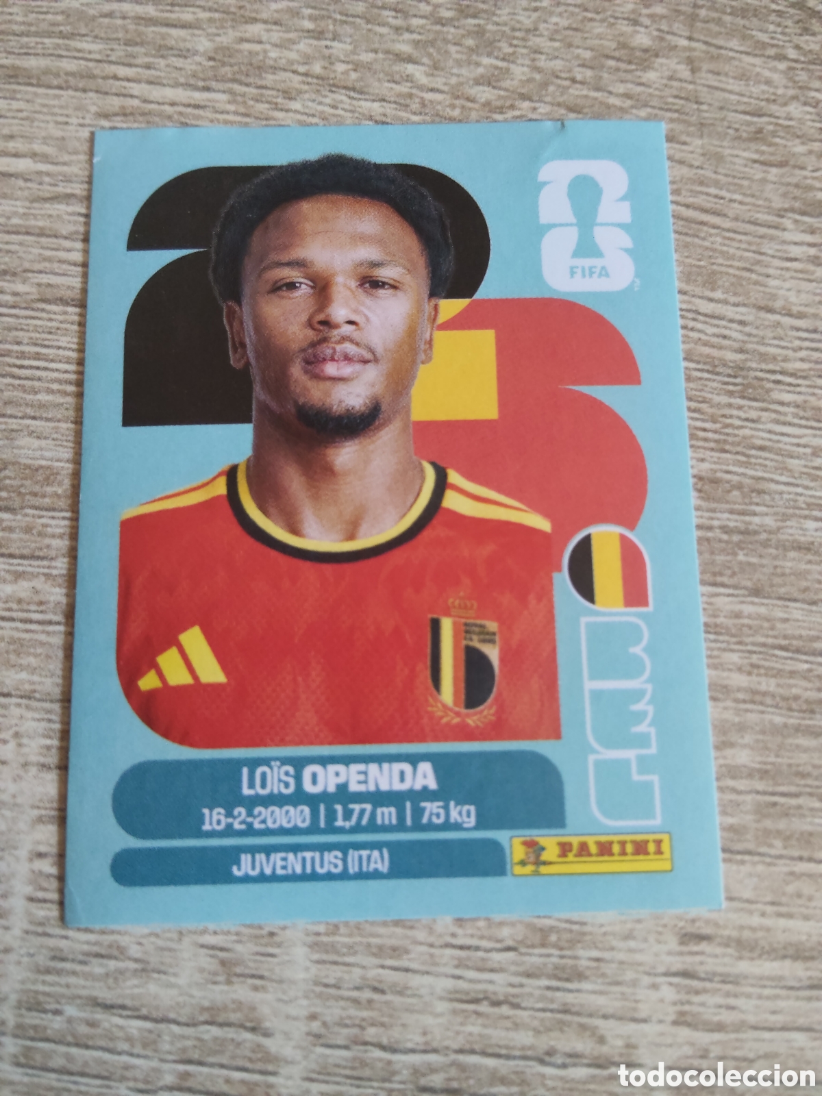Cromos de F&uacute;tbol: Panini mundial 2026 BEL 19 Lois Openda B&eacute;lgica