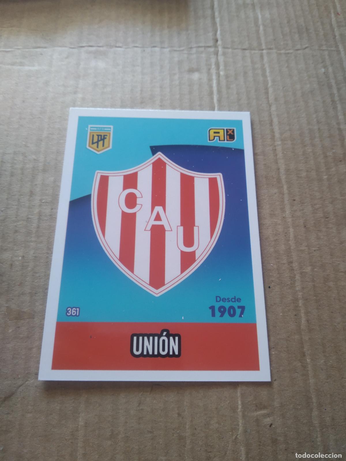 Cromos de F&uacute;tbol: 361 ESCUDO UNION CROMO FUTBOL ARGENTINO PANINI LIGA ARGENTINA 2021 ADRENALYN
