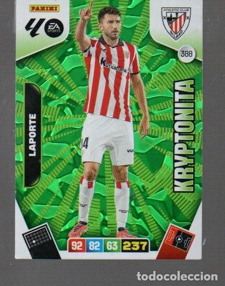 Cromos de F&uacute;tbol: CROMO DE FUTBOL XL ADRENALYN PANINI N&ordm; 388 DE BILBAO KRYPTONITA LAPORTE