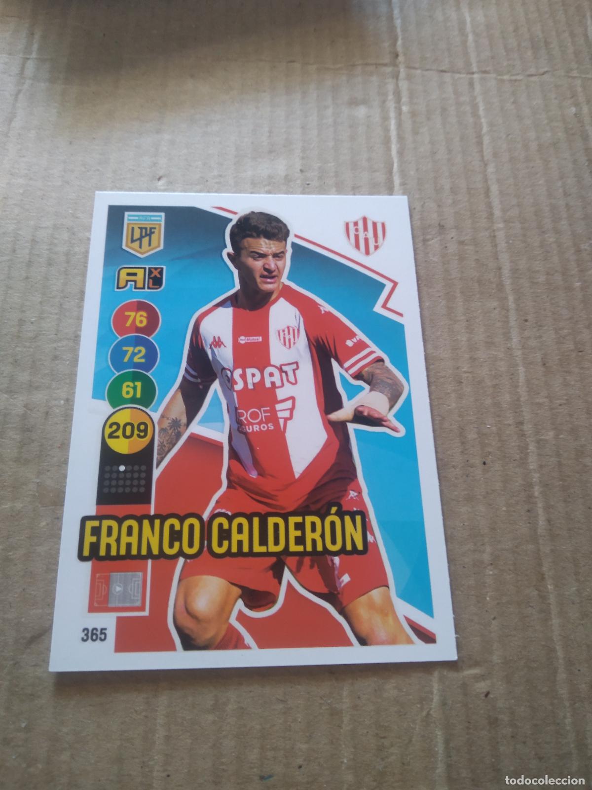 Cromos de F&uacute;tbol: 365 FRANCO CALDERON UNION CROMO FUTBOL ARGENTINO PANINI LIGA ARGENTINA 2021 ADRENALYN