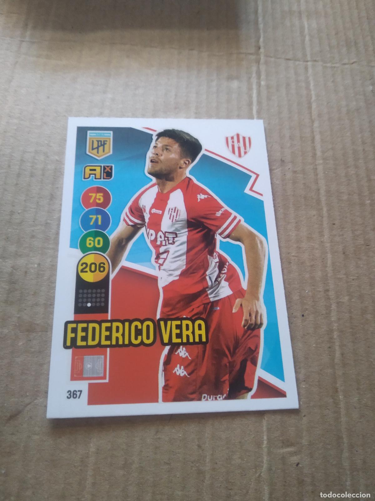 Cromos de F&uacute;tbol: 367 FEDERICO VERA UNION CROMO FUTBOL ARGENTINO PANINI LIGA ARGENTINA 2021 ADRENALYN