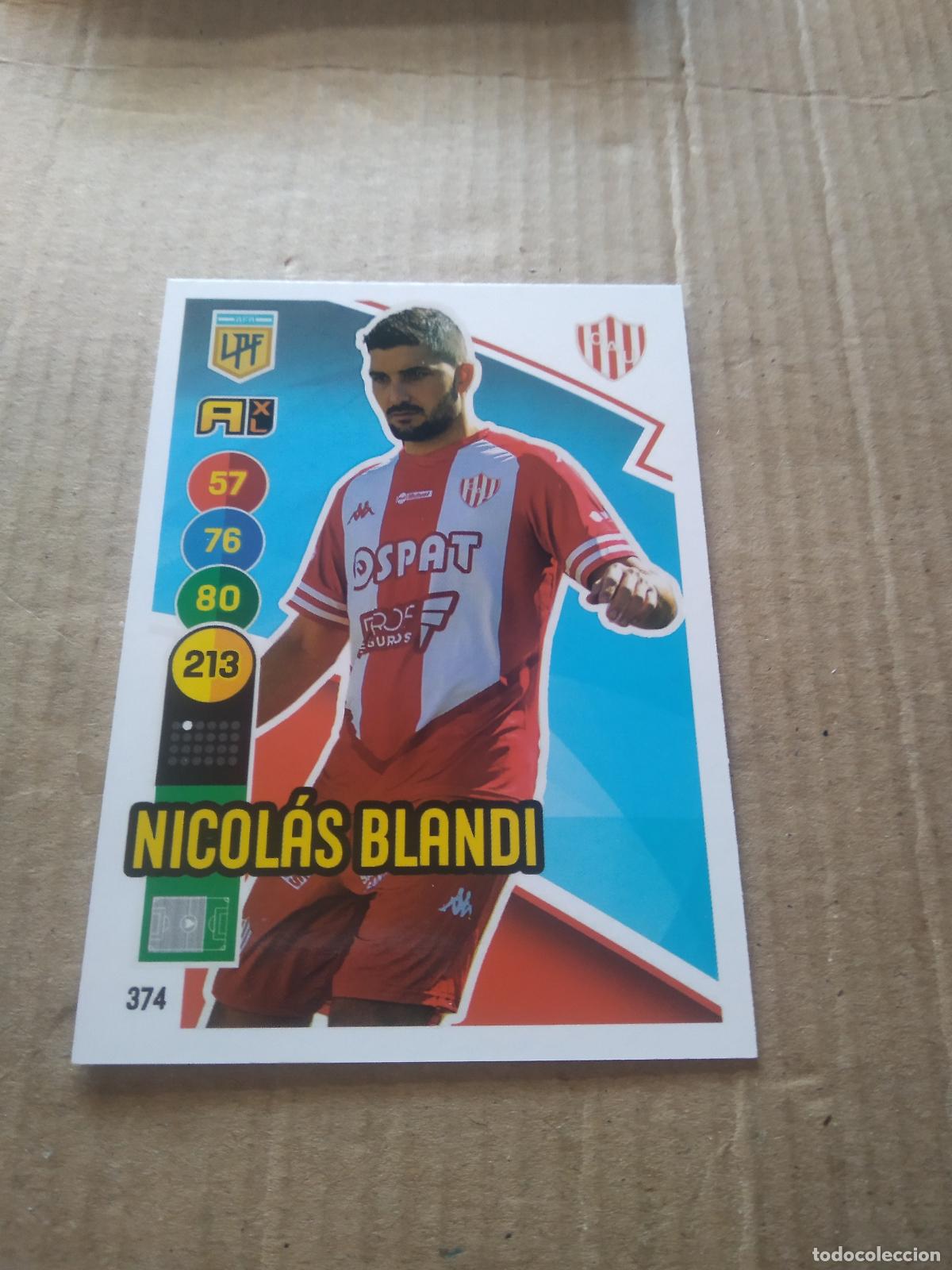 Cromos de F&uacute;tbol: 374 NICOLAS BLANDI UNION CROMO FUTBOL ARGENTINO PANINI LIGA ARGENTINA 2021 ADRENALYN